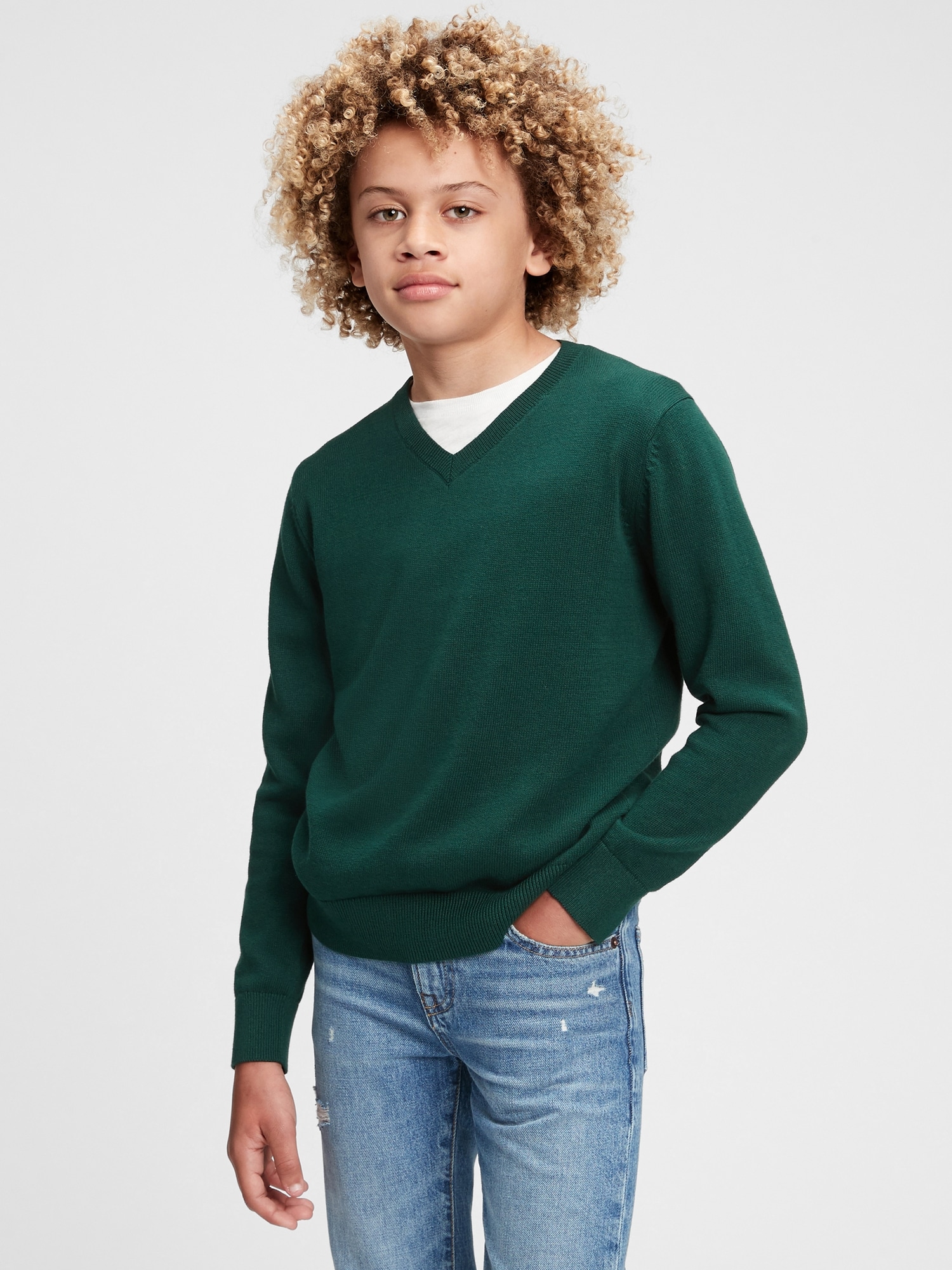 laser stad Kwijtschelding Kids 100% Organic Cotton Uniform Sweater | Gap