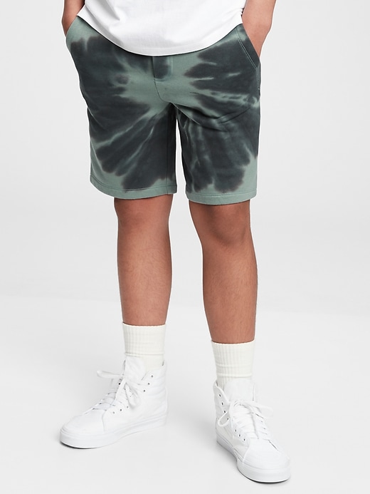 Image number 1 showing, Teen Tie-Dye Fleece Pull-On Shorts