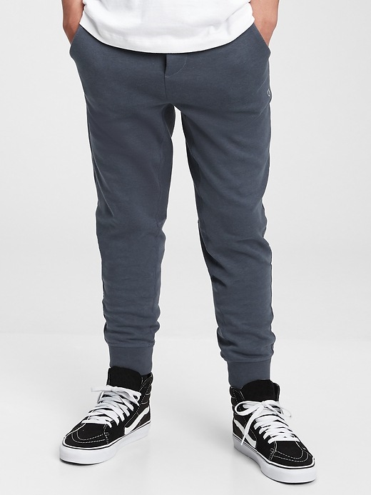 1 of 8 showing, with the color cool lake blue of product Teen Fit Tech Pull-On Pants