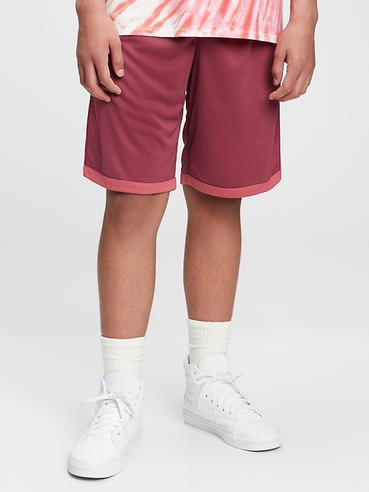 Image number 4 showing, Teen 100% Recycled Polyester Reversible Mesh Pull-On Shorts