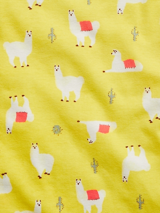 Image number 2 showing, babyGap 100% Organic Cotton Llama Graphic PJ Set