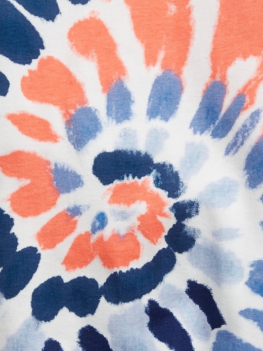 2 of 8 showing, with the color multi tie dye of product babyGap 100% Organic Cotton Swirl Tie-Dye PJ Set