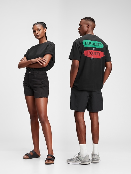 1 of 8 showing, with the color black moonless night of product The Gap Collective 100% Organic Cotton T-Shirt