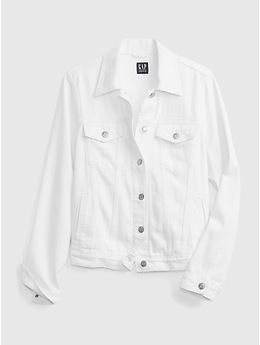 white denim jacket gap