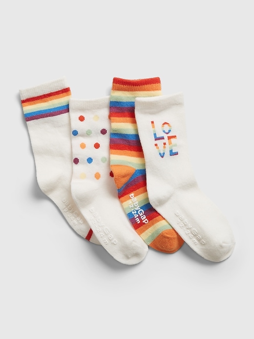 View large product image 1 of 1. Toddler Pride Tube Socks (4-Pack)