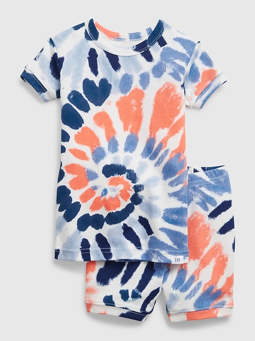 1 of 8 showing, with the color multi tie dye of product babyGap 100% Organic Cotton Swirl Tie-Dye PJ Set