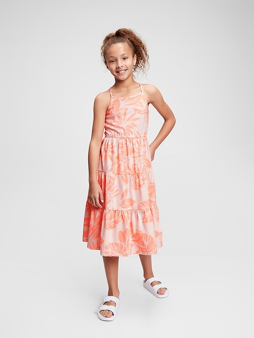 Image number 2 showing, Kids Print Midi Dress