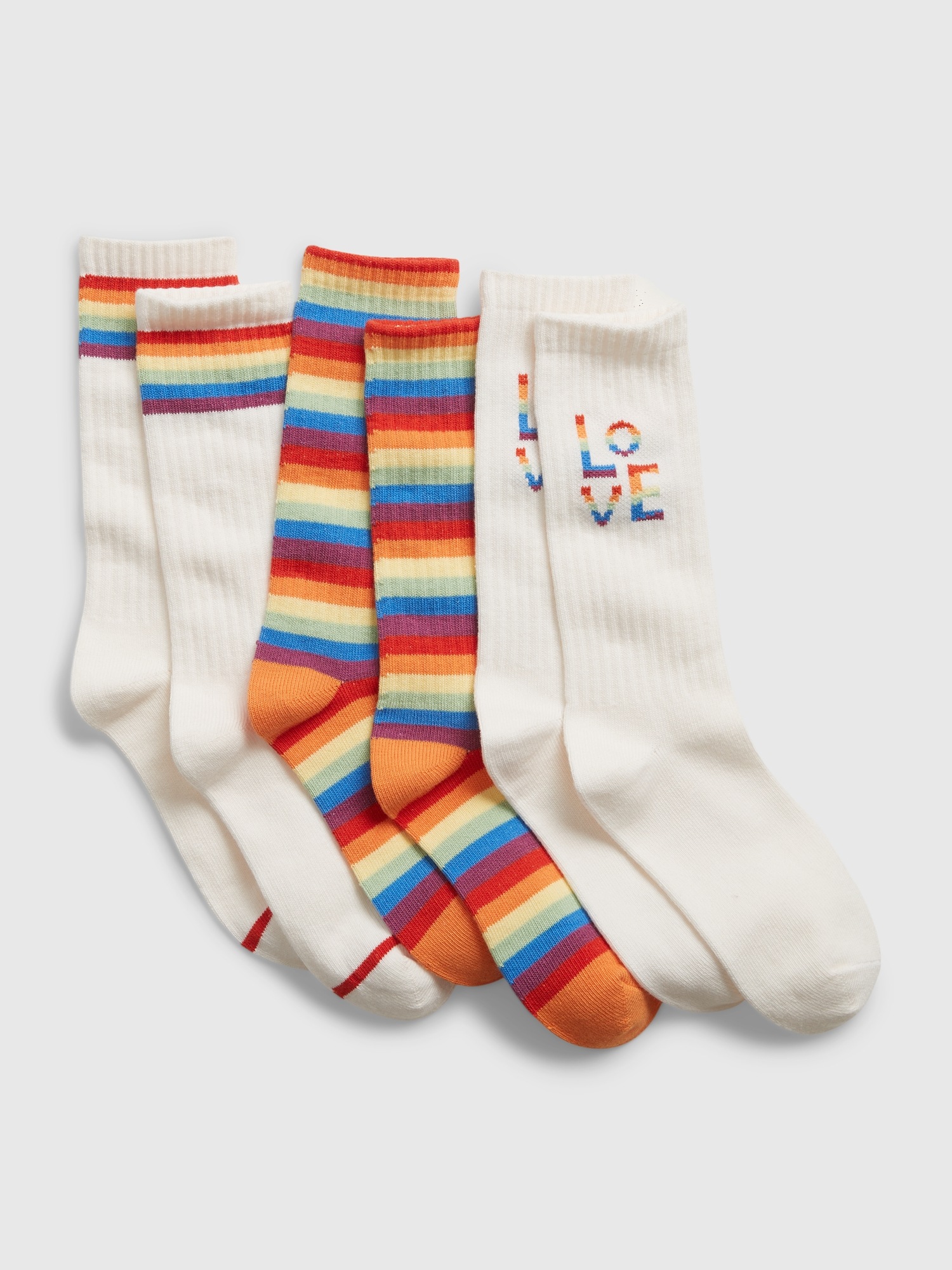 Kids Pride Tube Socks 3 Pack