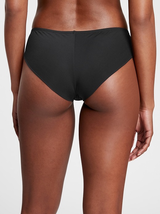 2 of 8 showing, with the color true black of product Recycled Cheeky Bikini Bottom