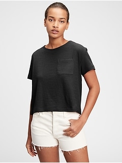 gap cropped t shirt