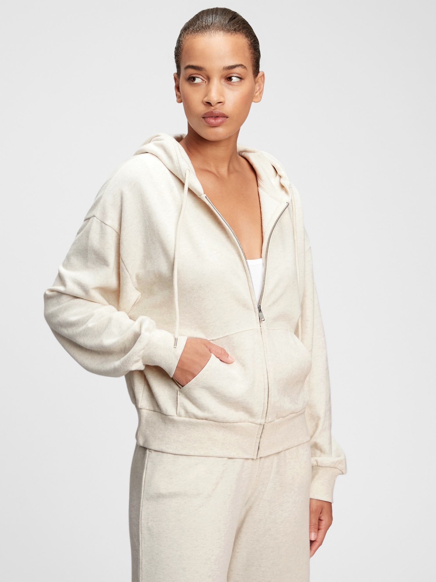 Gap clearance cropped hoodie