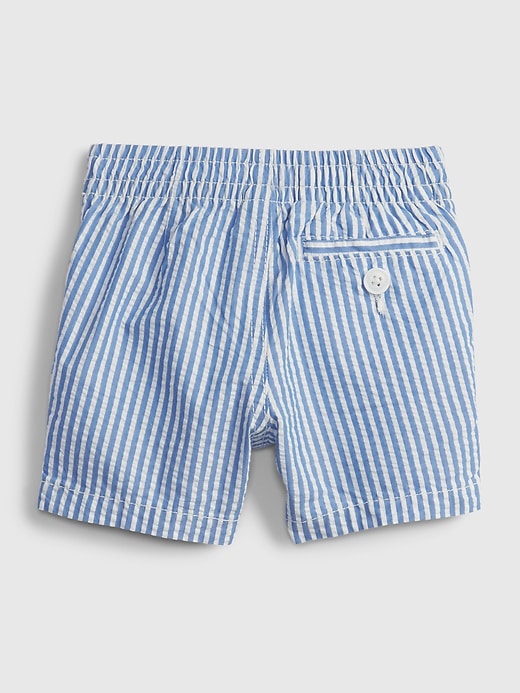 Image number 2 showing, Baby Pull-On Seersucker Shorts
