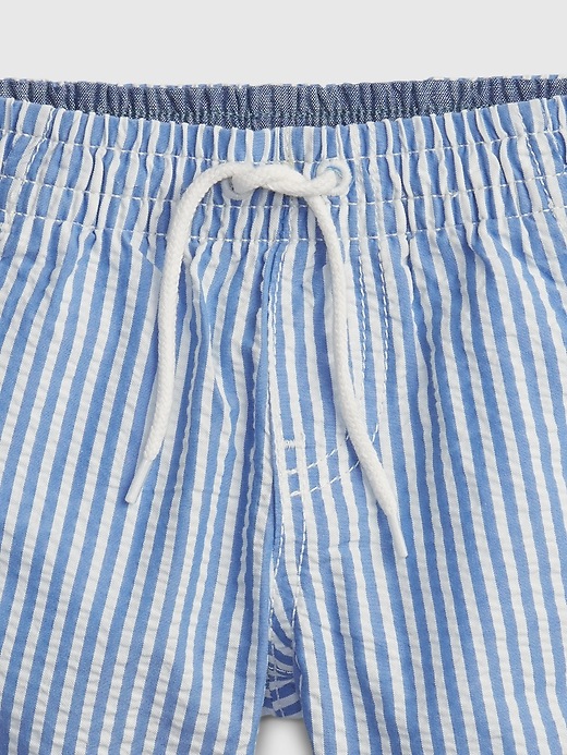 Image number 3 showing, Baby Pull-On Seersucker Shorts