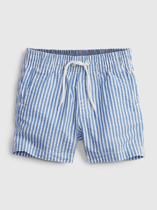 Image number 1 showing, Baby Pull-On Seersucker Shorts