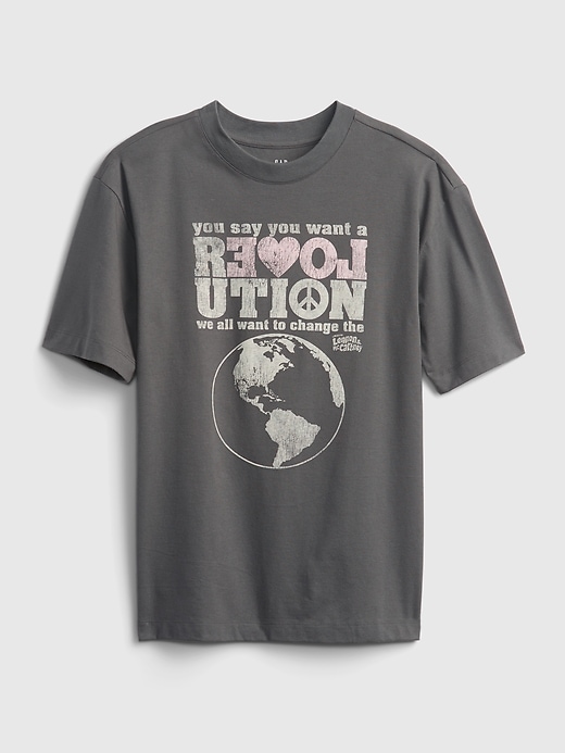 1 of 8 showing, with the color the beatles soft black of product Teen Graphic T-Shirt