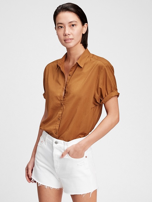 Roll Cuff Sleeve Shirt | Gap