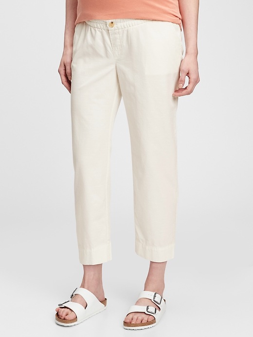 Maternity Straight Cropped Pants 