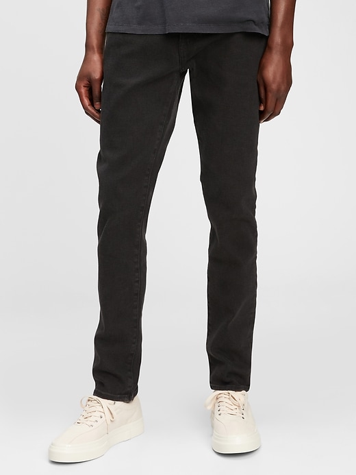 Gap Men's GapFlex Skinny Jeans with Washwell (True black)
