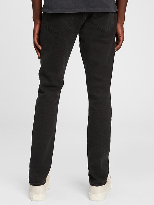 2 of 8 showing, with the color true black of product GapFlex Skinny Jeans