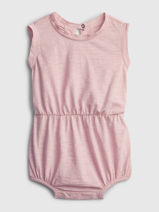 1 of 8 showing, with the color pink cameo of product Baby Gen Good Bubble One-Piece