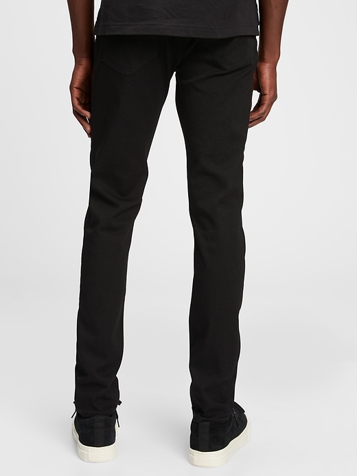 2 of 8 showing, with the color basic black of product GapFlex Super Skinny Jeans With Washwell™