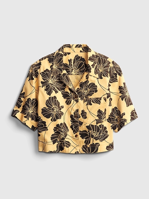 Image number 7 showing, Cropped Print Shirt