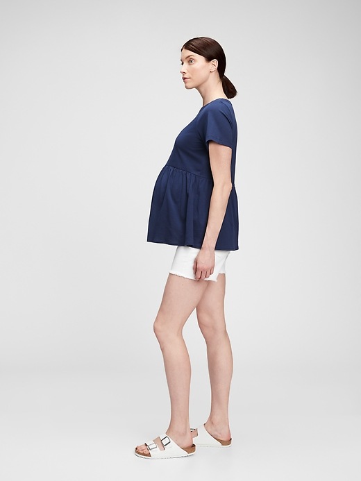 Image number 3 showing, Maternity Peplum T-Shirt