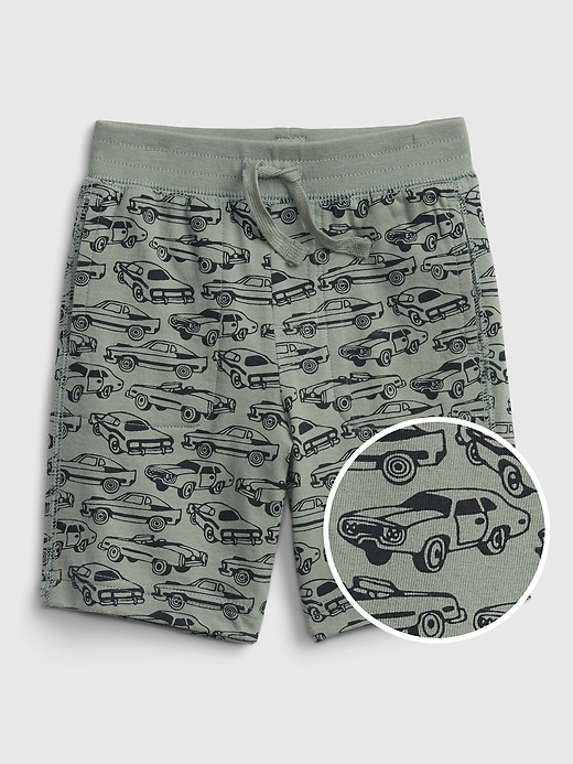 View large product image 1 of 1. Toddler Organic Cotton Mix and Match Print Pull-On Shorts