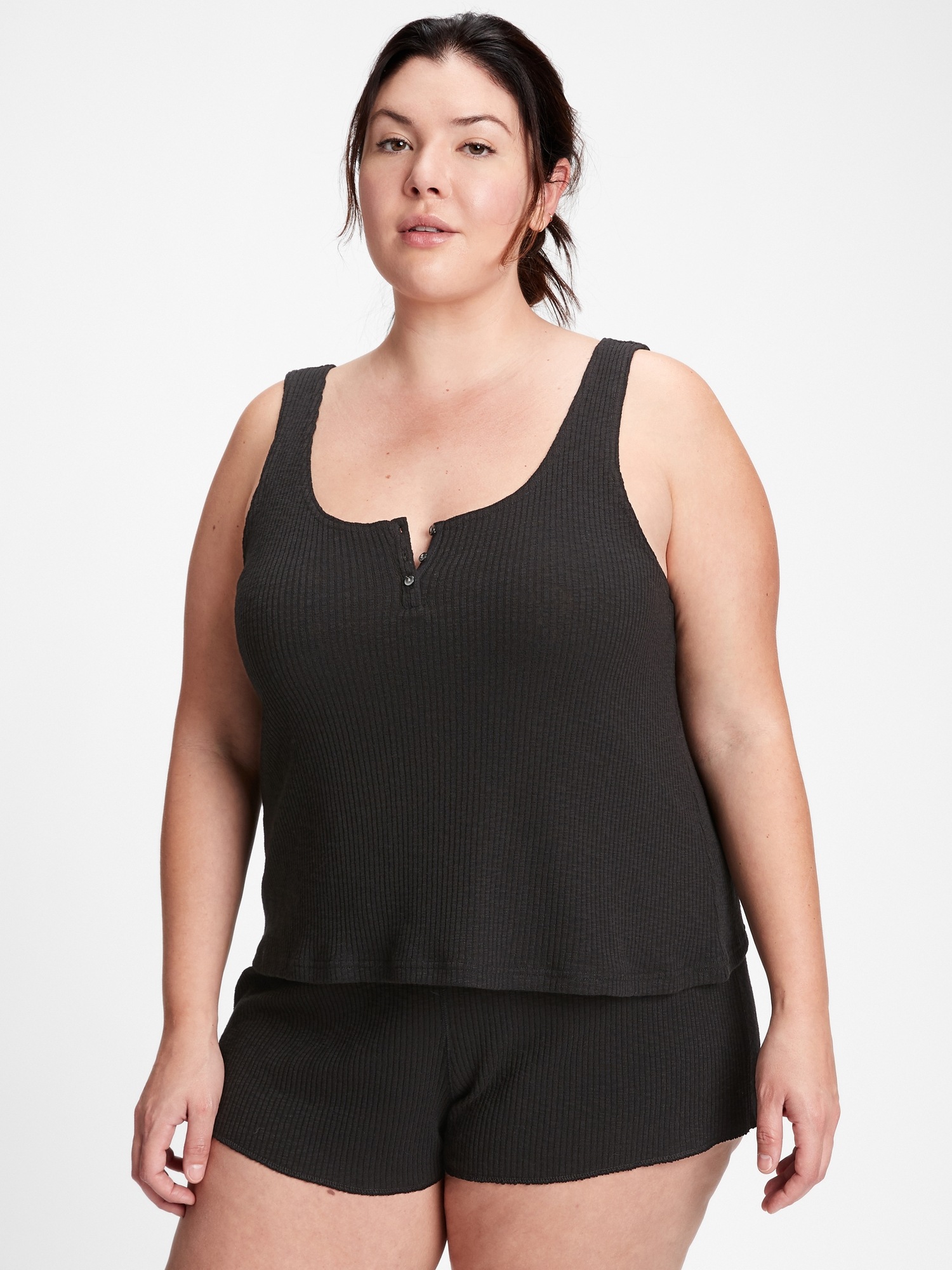 Slub Ribbed Tank Top Gap