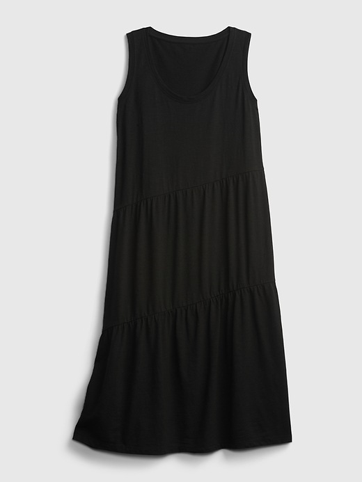 Image number 8 showing, Sleeveless Tiered Ruffle Midi Dress