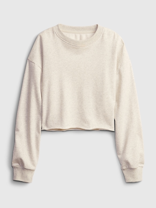 Image number 2 showing, Teen Cropped Cut-Off Crewneck Sweatshirt