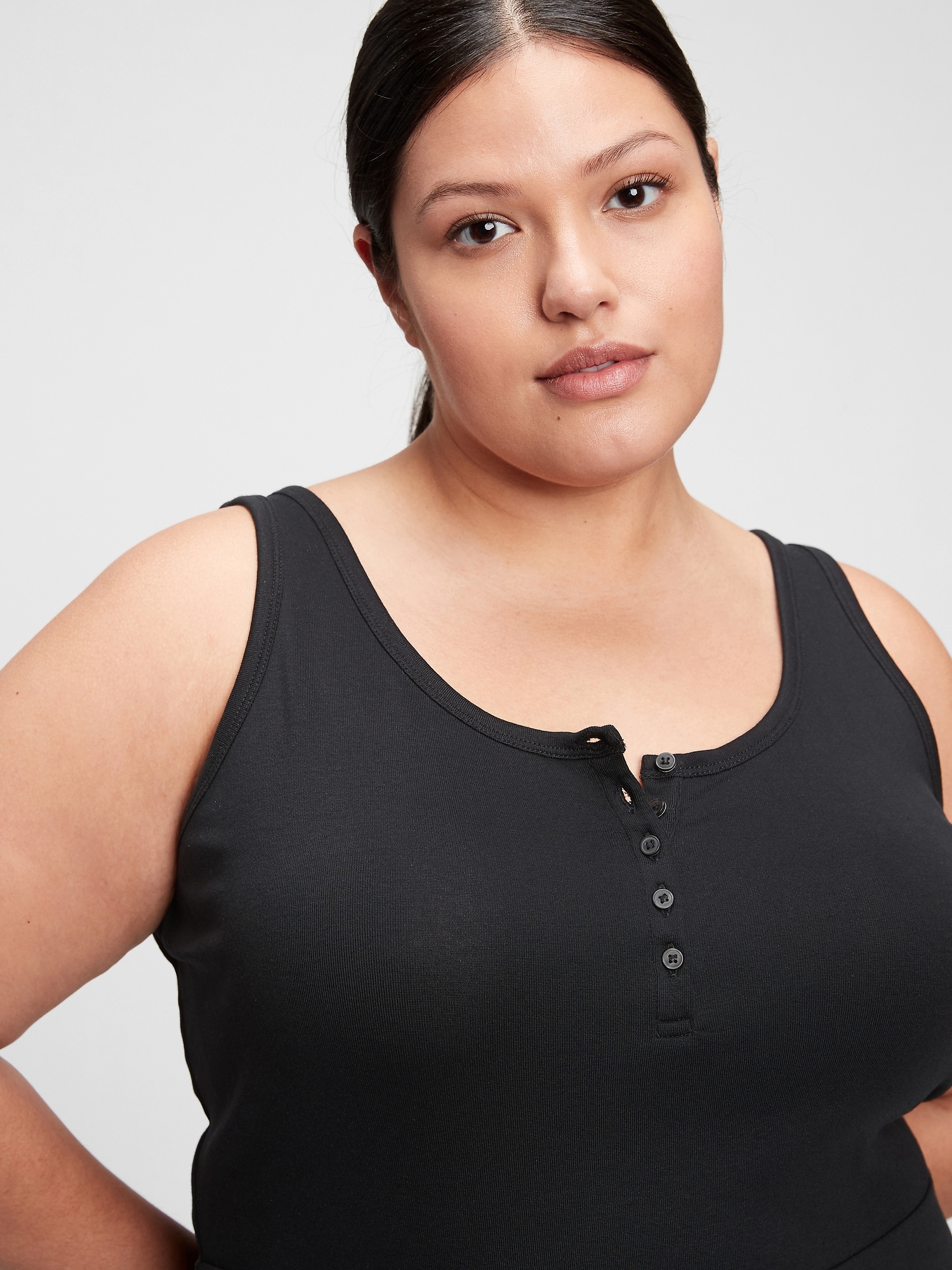 Modern Sleeveless Fit & Flare Dress Gap