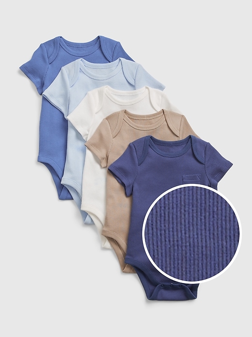 Image number 1 showing, Baby Organic Cotton Bodysuit Gift Set (5-Pack)