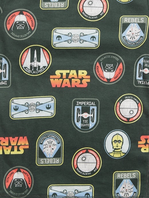 2 of 8 showing, with the color new vintage green of product GapKids &#124 Star Wars™ 100% Organic Cotton PJ Set