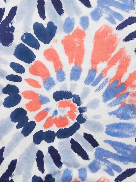 2 of 8 showing, with the color multi of product Kids 100% Organic Cotton Tie-Dye PJ Set