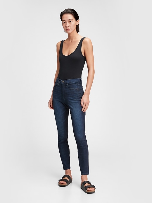 High Rise Skinny Jeans with Washwell | Gap