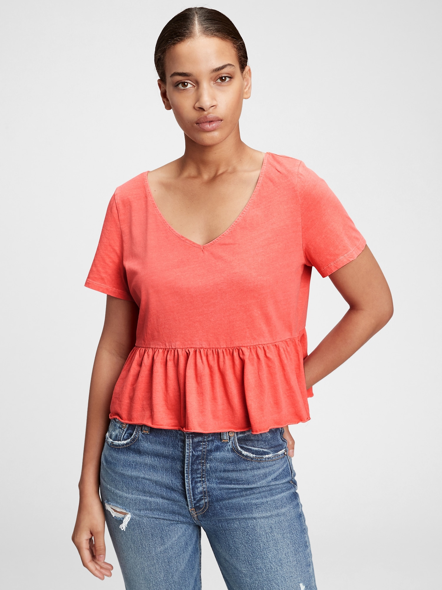 t shirt with peplum