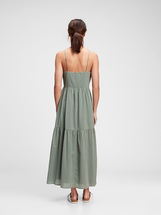 2 of 8 showing, with the color sage green of product Cami V-Neck Maxi Dress