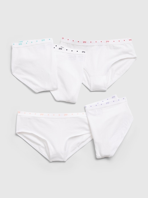 Image number 1 showing, Kids Cotton Bikini Briefs (5-Pack)