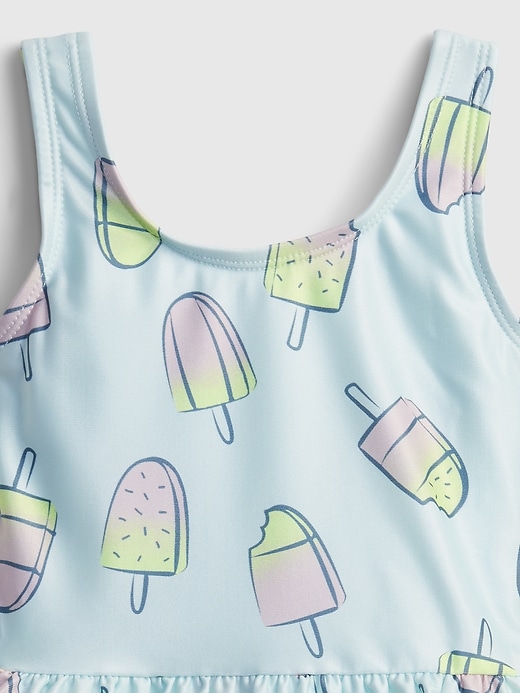 Image number 3 showing, Toddler Recycled Polyester Ice Cream Graphic Swim One-Piece