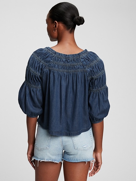 Image number 2 showing, Off-Shoulder Ruched Top with Washwell&#153