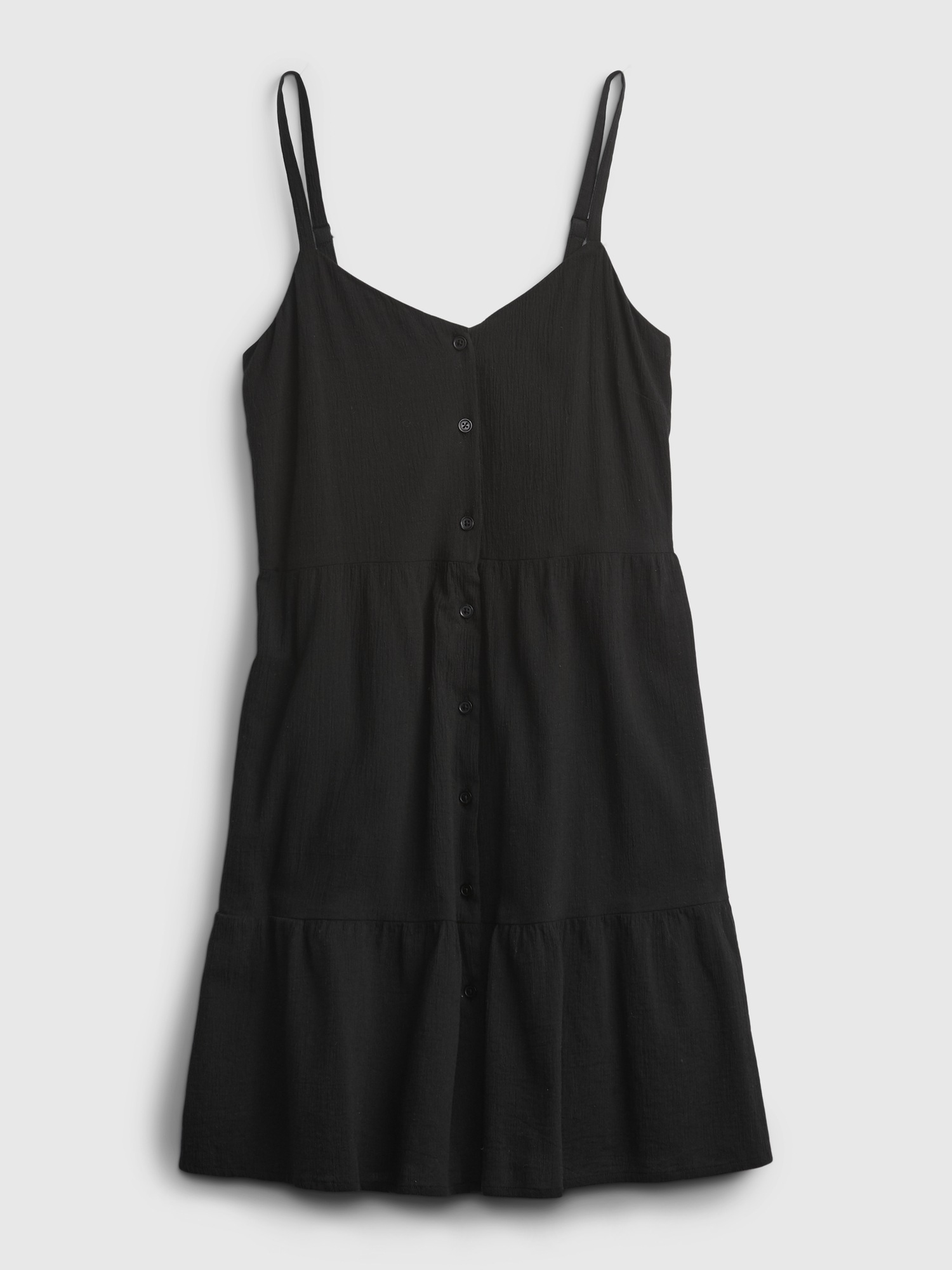 Button-Front Tiered Dress | Gap
