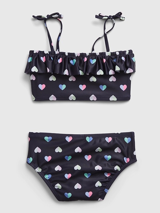 Toddler Recycled Heart Graphic Swim Two-Piece