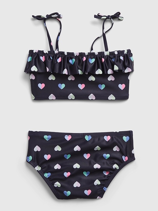 Image number 2 showing, Toddler Recycled Heart Graphic Swim Two-Piece