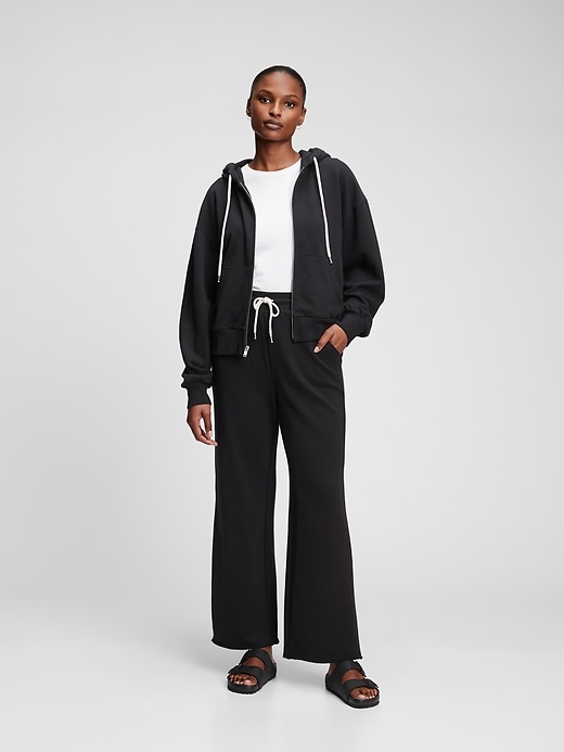 1 of 8 showing, with the color true black of product Vintage Soft High Rise Straight Leg Pants