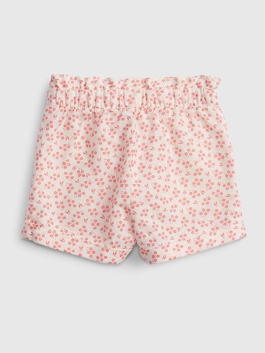 2 of 8 showing, with the color bold pink ditsy floral of product Toddler Pull-On Utility Shorts