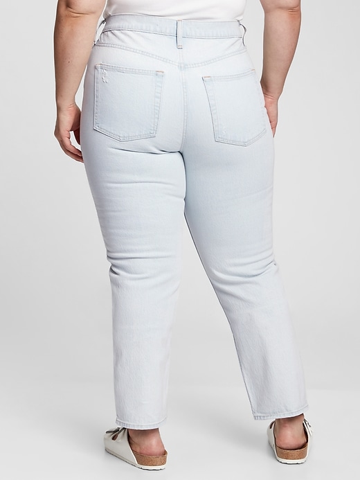 Image number 6 showing, Sky High Straight Leg Jeans with Washwell