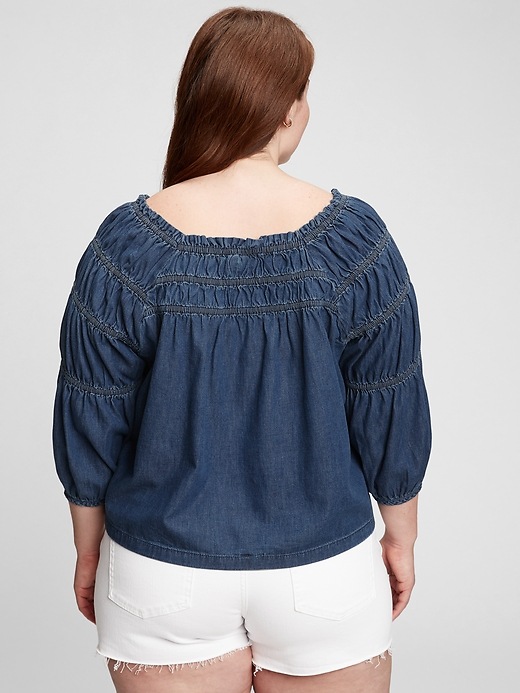 Image number 5 showing, Off-Shoulder Ruched Top with Washwell&#153