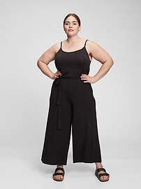 View large product image 4 of 7. Cami Wide-Leg Jumpsuit in Modal