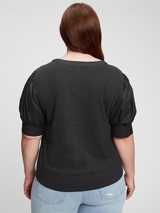 Image number 5 showing, Puff Sleeve Henley Top